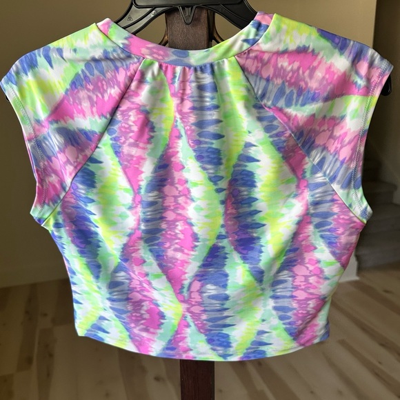Bikini Lab Tie Dye Swim Crop Tee - Picture 3 of 3